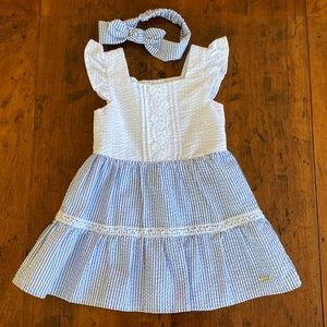 NWOT - Tahari baby seersucker dress